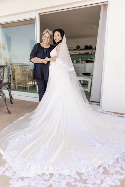 Arlene - Satin Beach Wedding Dress (Sample Sale
